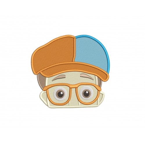 Blippi Embroidery Peeker Design